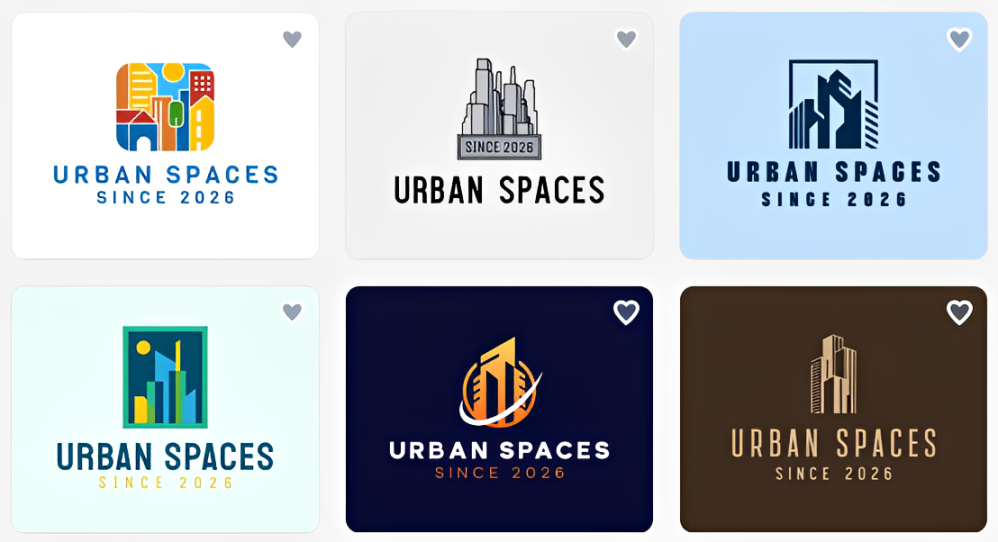 Design.com industry-relevant logo results