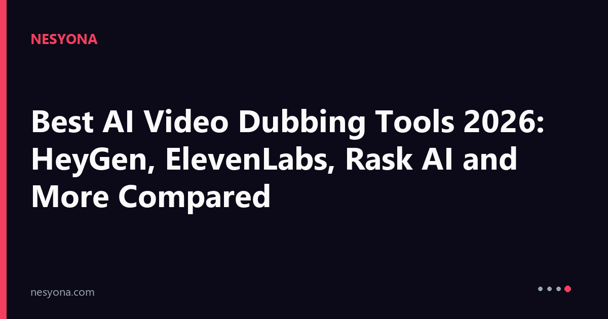 Best AI Video Dubbing Tools 2026: HeyGen, ElevenLabs, Rask AI and More ...